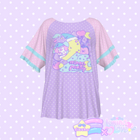 
              ♡ lumina love x diccha moon party frilly tee - purple ♡
            
