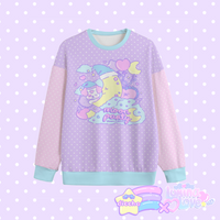 
              ♡ lumina love x diccha moon party long sleeve tee - purple ♡
            