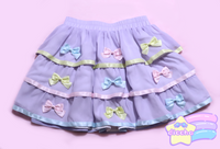 
              * ੈ✩ colorful bows tiered tutu skirt - lilac PREORDER* ੈ✩
            