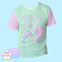 
              ♡ fresh water creatures cotton tee ♡
            