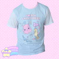 
              ♡ sea creatures cotton tee ♡
            