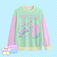 
              ♡ fresh water creatures sweatshirt ♡
            