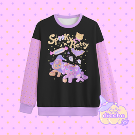 ♡ spooky n pretty sweatshirt - black ♡ MIGHT NOT ARRIVE IN TIME FOR HALLOWEEN