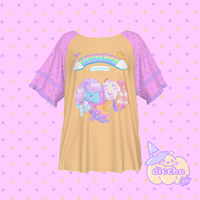 
              ♡ baby stitches frilly tee - orange ♡ MIGHT NOT ARRIVE IN TIME FOR HALLOWEEN
            