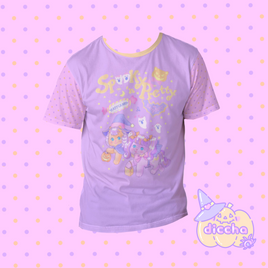 ♡ spooky n pretty cotton tee - purple ♡ MIGHT NOT ARRIVE IN TIME FOR HALLOWEEN