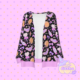 ♡ spooky candy cardigan - black ♡ MIGHT NOT ARRIVE IN TIME FOR HALLOWEEN