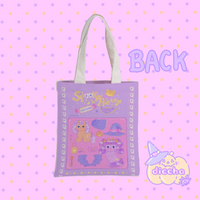 
              ♡ spooky n pretty canvas tote ♡ MIGHT NOT ARRIVE IN TIME FOR HALLOWEEN
            
