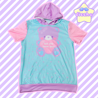 
              ♡ let me love you hooded tee - baby blue ♡
            