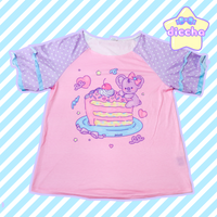 
              ♡ dessert buddies frilly top - koala ♡
            