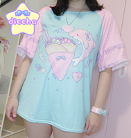 
              ♡ dessert buddies frilly top - dolphin ♡
            