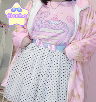 
              ♡ sweet bears fuzzy jacket - pink x beige ♡
            