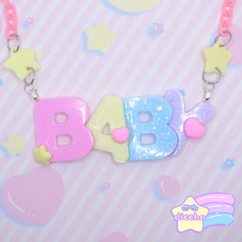 ♡ BABY letters necklace ♡