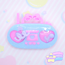 ♡ fancy boombox shaker brooch 2 ♡