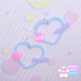 ♡ dreamy heart earrings 4 ♡