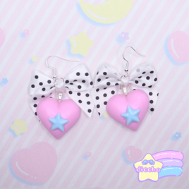 ♡ polka dot love earrings 1 ♡