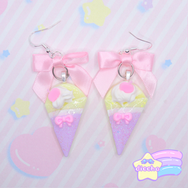 ♡ fancy crepe earrings 5 ♡