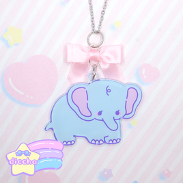 ♡ baby elephant necklace ♡
