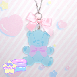 ♡ baby bear necklace - blue PREORDER ♡
