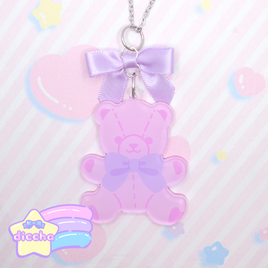 ♡ baby bear necklace - pink PREORDER ♡