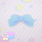 ♡ bow brooch - blue ♡