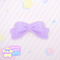 ♡ bow brooch - purple ♡