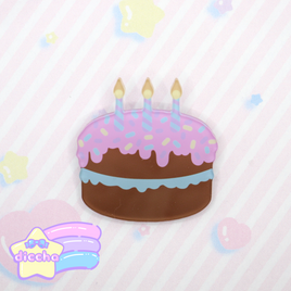 ♡ chocolate birthday cake brooch PREORDER ♡