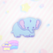 ♡ baby elephant brooch ♡