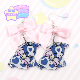 ♡ moo! earrings 2 ♡
