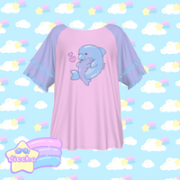 
              ♡ mama dolphin frilly tee ♡
            