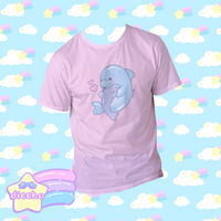 
              ♡ mama dolphin cotton tee ♡
            