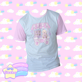 ♡ crepe cart cotton tee ♡