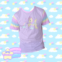 
              ♡ magic pegasus cotton tee - purple ♡
            