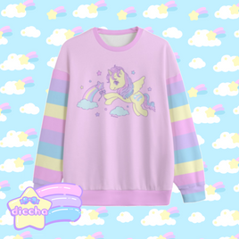 ♡ magic pegasus sweatshirt - pink ♡