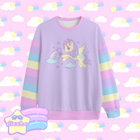 
              ♡ magic pegasus sweatshirt - purple ♡
            