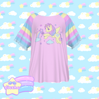 
              ♡ magic pegasus frilly tee - pink ♡
            