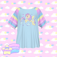 
              ♡ magic pegasus frilly tee - blue ♡
            