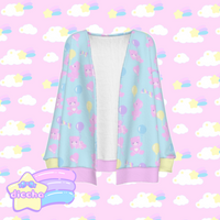 
              ♡ baby bears n balloons cardigan - blue ♡
            