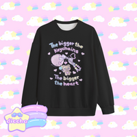 
              ♡ the bigger the keychains sweatshirt - black ♡
            