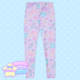 ♡ sea pets leggings - purple ♡