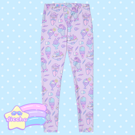 ♡ ice cream pretties leggings - purple ♡