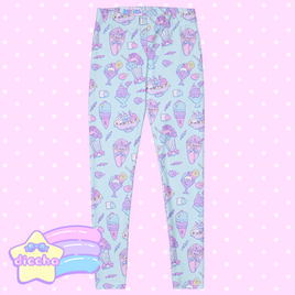 ♡ ice cream pretties leggings - blue ♡