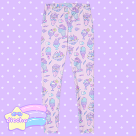♡ ice cream pretties leggings - pink ♡