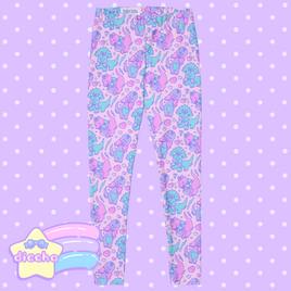 ♡ fancy dinos leggings ♡