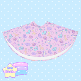 ♡ zoo pets skirt - pink ♡