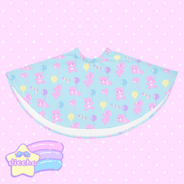♡ baby bears n balloons skirt - blue ♡