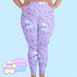 ♡ nursery cuties plus size leggings - purple ♡