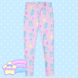 ♡ baby bears n balloons leggings - pink ♡