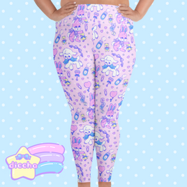 ♡ nursery cuties plus size leggings - pink ♡
