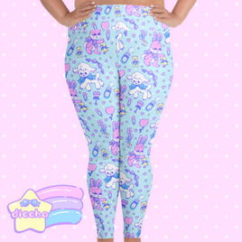 ♡ nursery cuties plus size leggings - blue ♡