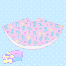 ♡ baby bears n balloons skirt - pink ♡